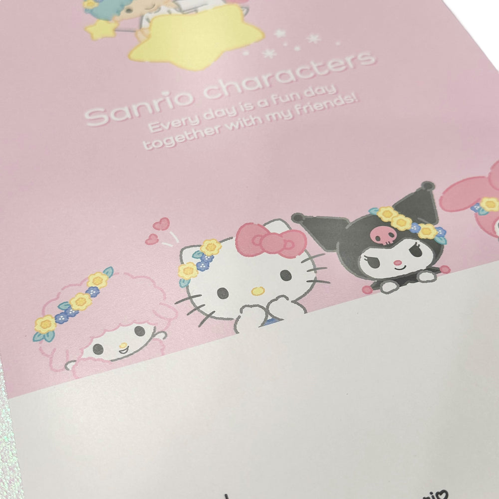 Sanrio Characters Blank Notebook (Pink)