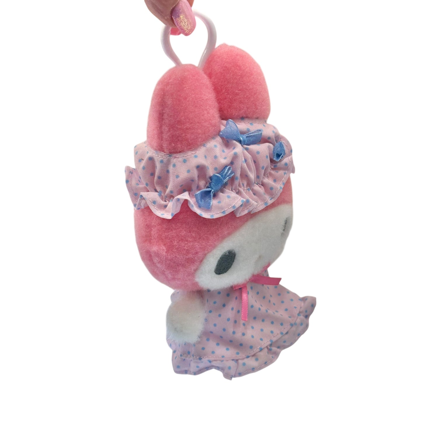 My Melody "Nightcap w/ Ribbon" Mascot Clip On
