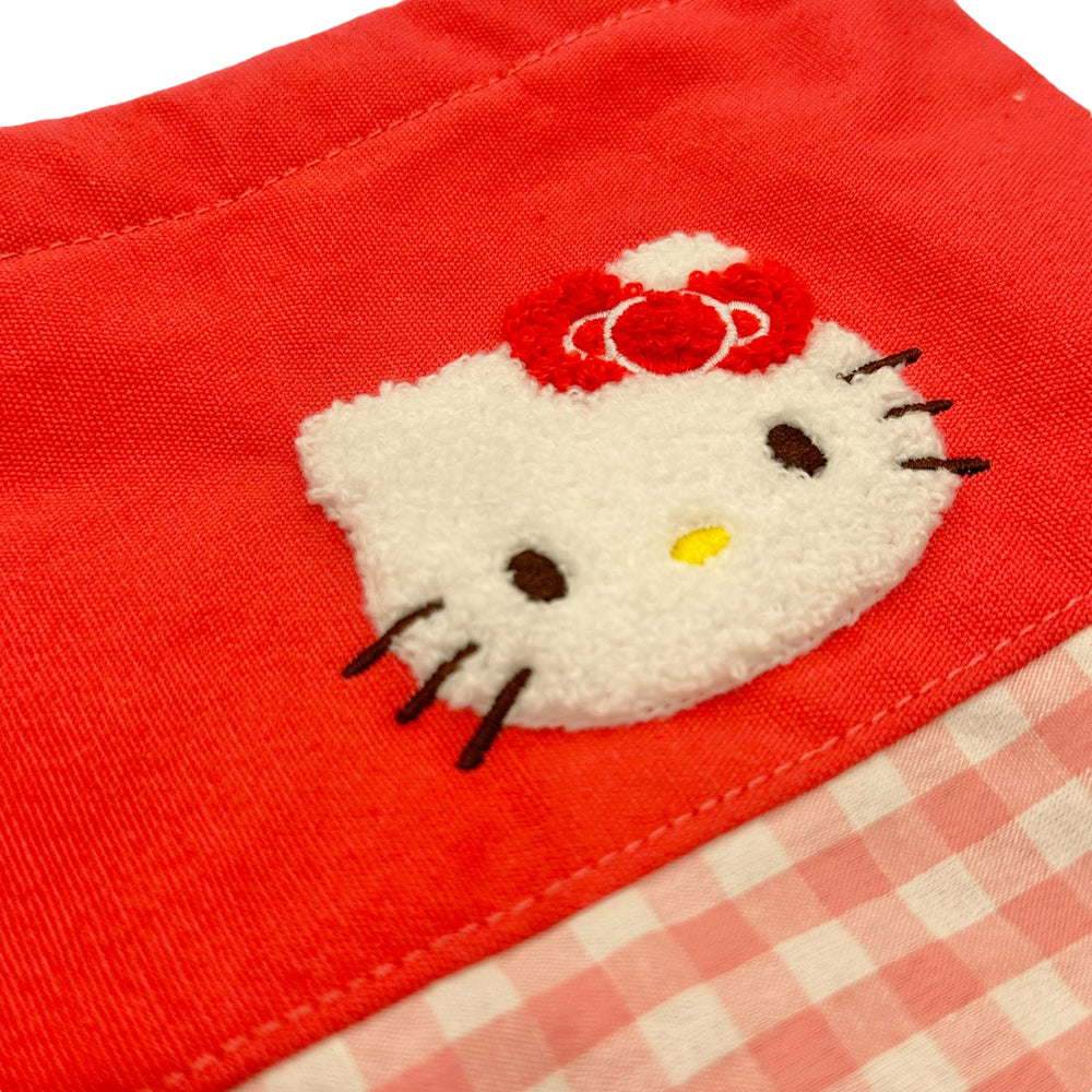 Hello Kitty "Chenille Gingham" Drawstring Bag