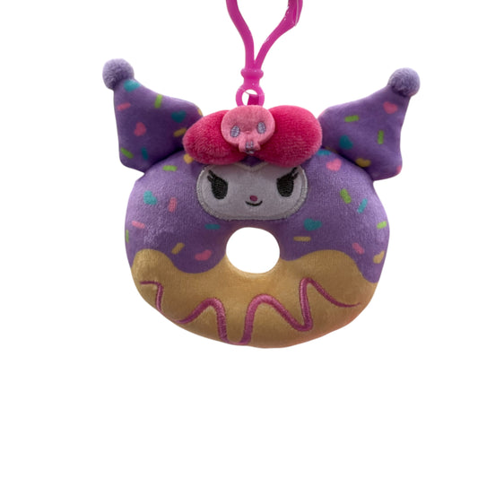 Kuromi "Colorful Cute Sweets" Donut Mascot Clip On