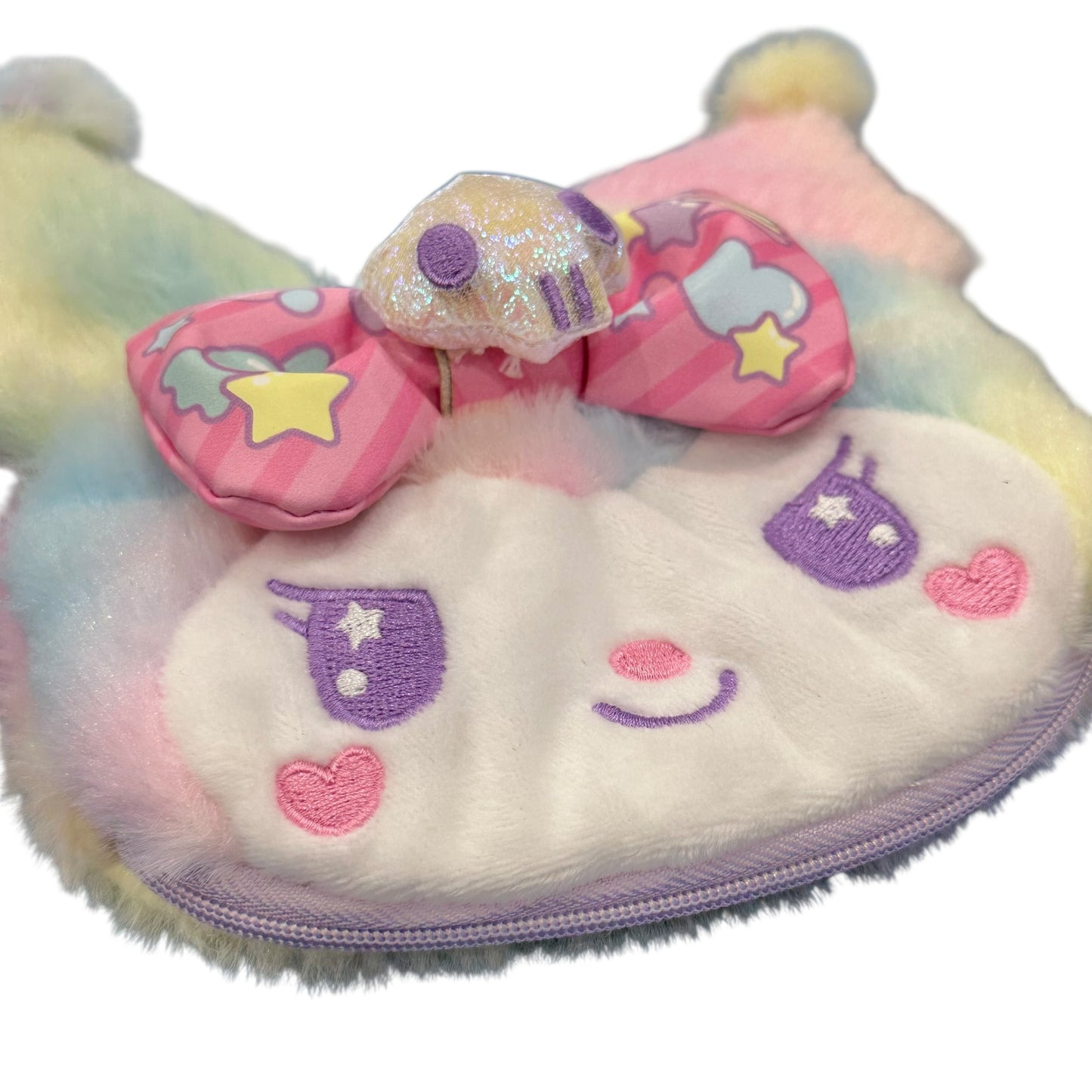 Kuromi "Sweet Pastel" Plush Face Pocket