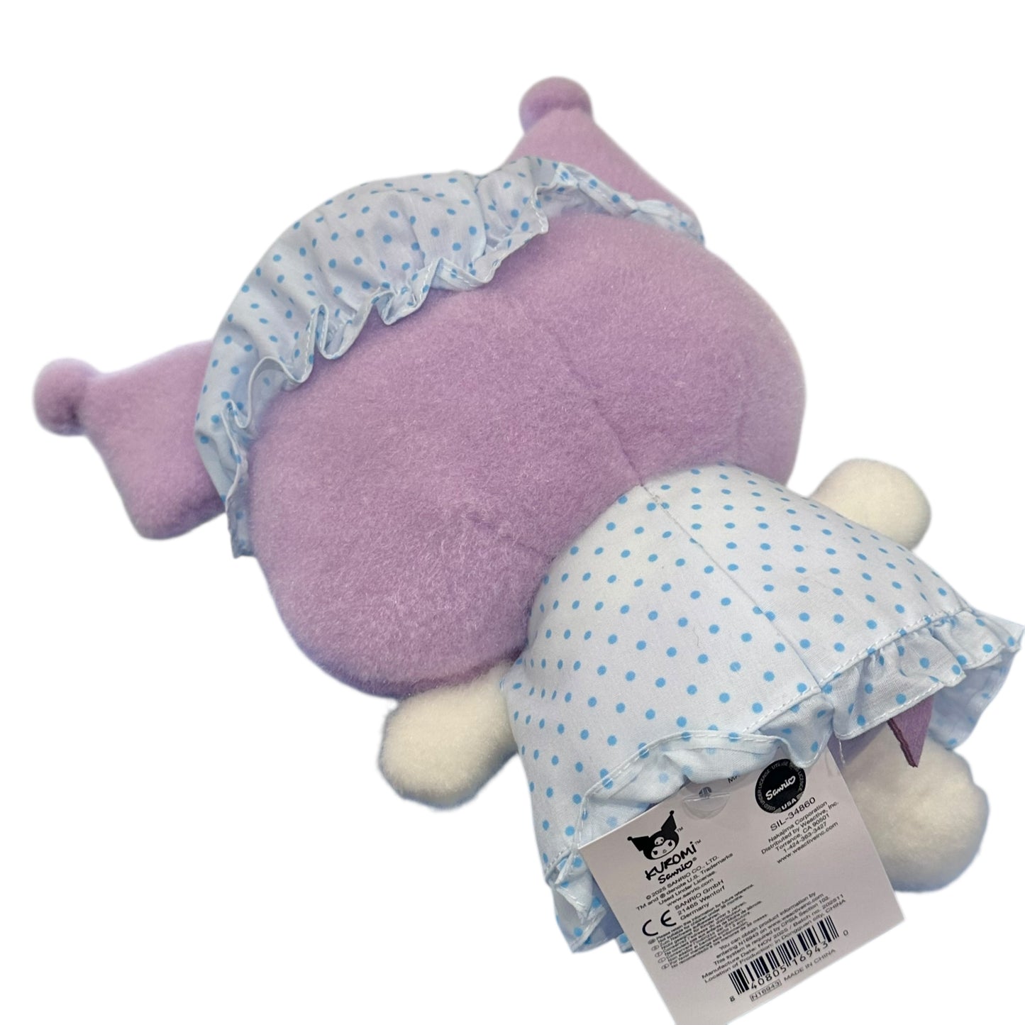 Kuromi "Nightcap w/ Ribbon" 9in Plush