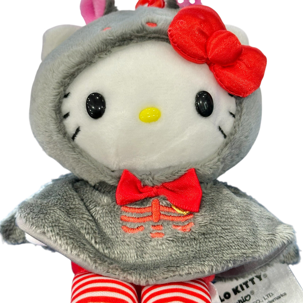 Hello Kitty "Bat" Halloween Mascot Clip On Plush