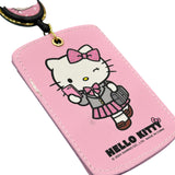 Hello Kitty "Blazer Uniform" Japan Girl Card Case w/ Key Reel