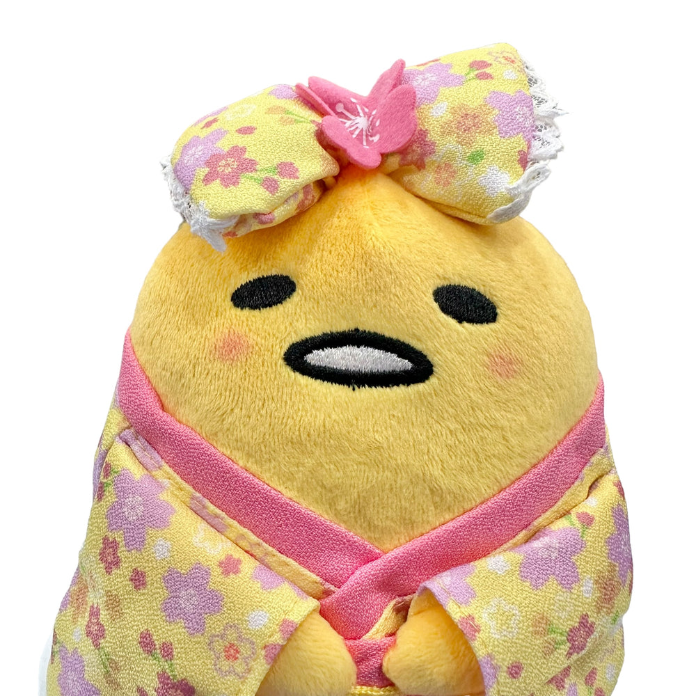 Gudetama "Sakura Kimono" Standing Plush