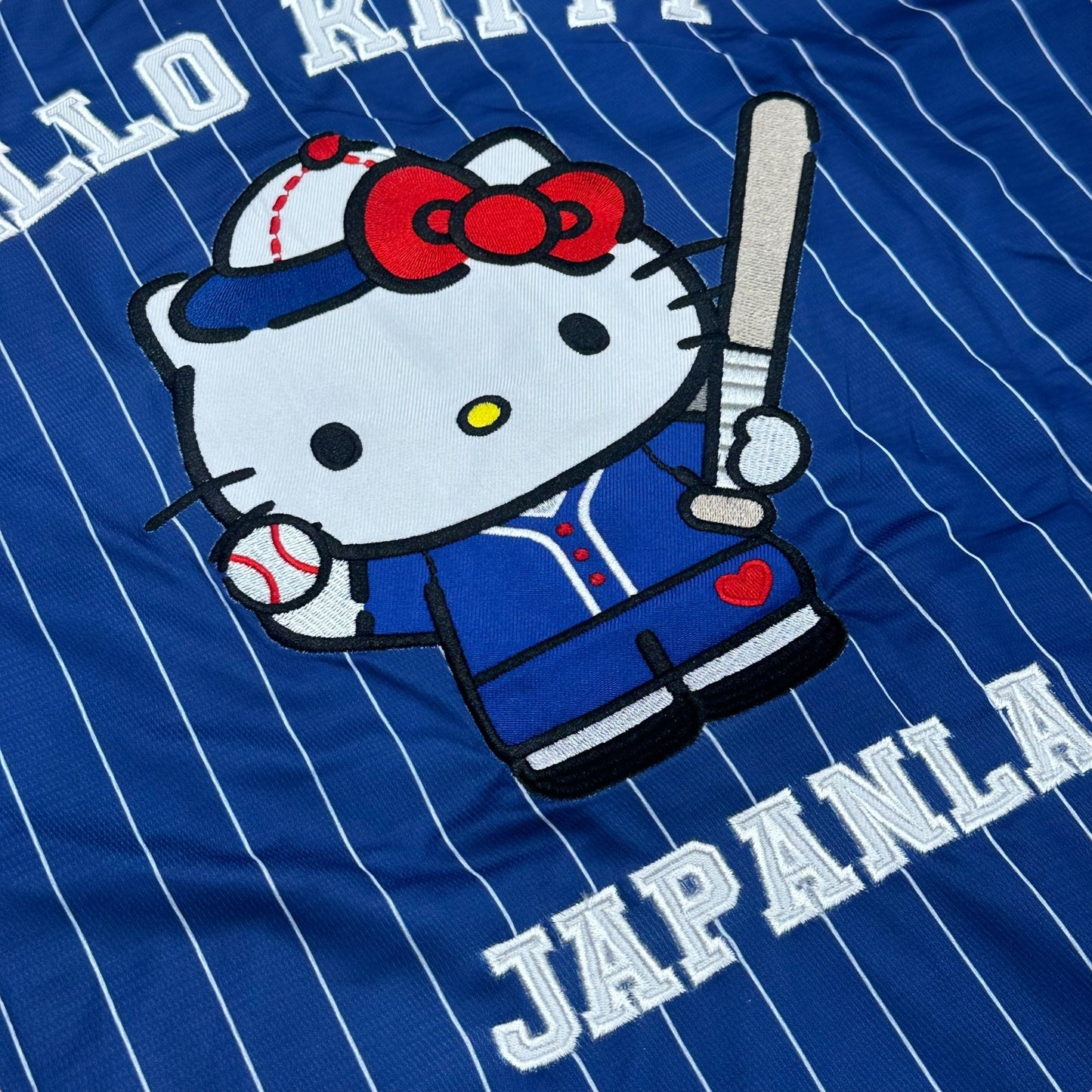 JapanLA Hello Kitty Blue Baseball Jersey