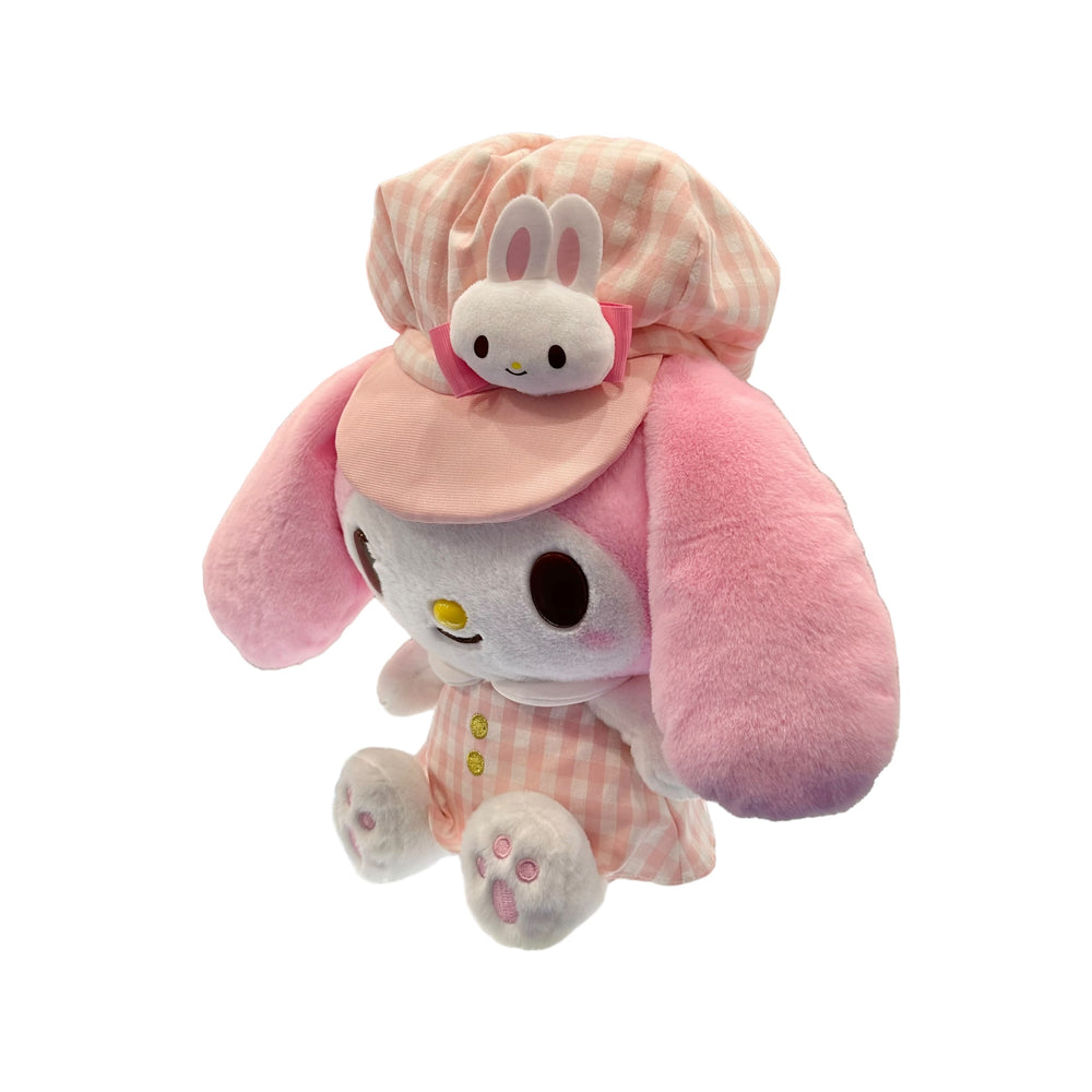 My Melody "Gingham Casquette" 11in Plush