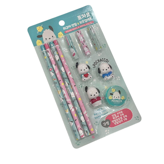 Pochacco Pencil & Cap Cover Set