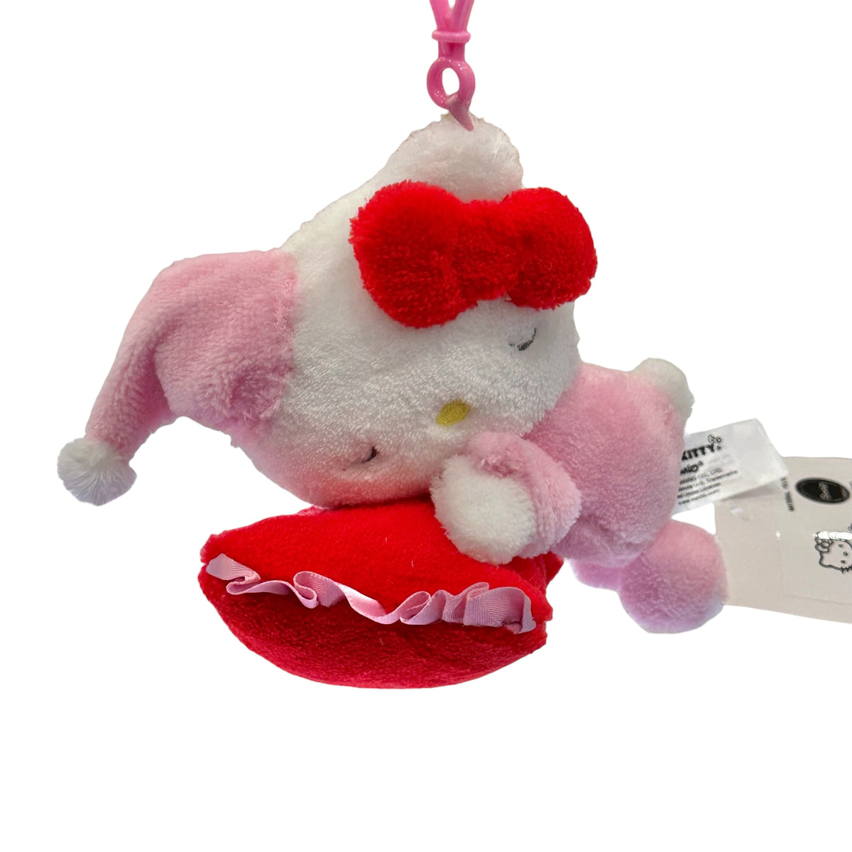 Hello Kitty "Pajama w/ Pillow" Mascot Clip On Plush