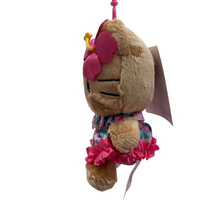 Hello Kitty "Tan Hibiscus" Mascot Clip On
