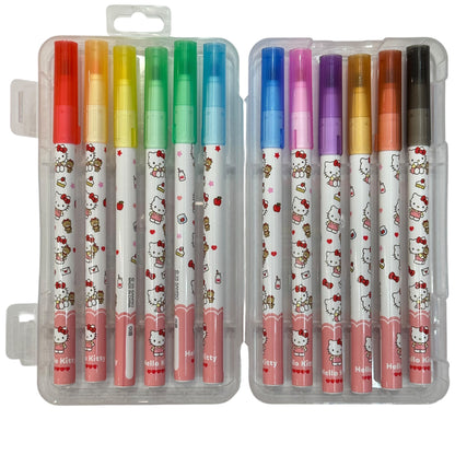 Hello Kitty Never Drying 12 Color Marker Set