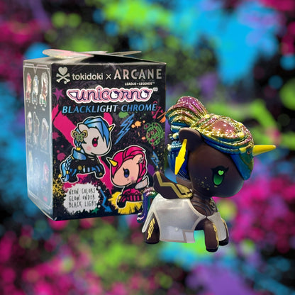 tokidoki x Arcane Black Light Chrome Unicorno