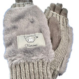 Kuromi 3-Way Knit Gloves