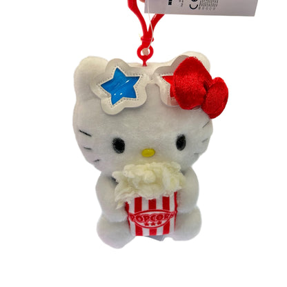 Hello Kitty "Movie Theater" Mascot Clip On Plush