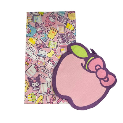 Hello Kitty & Friends "Snack Shop" Kitchen Towel & Potholder Set