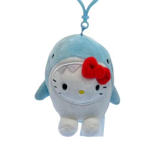Hello Kitty "Blue Shark" Mascot Clip On