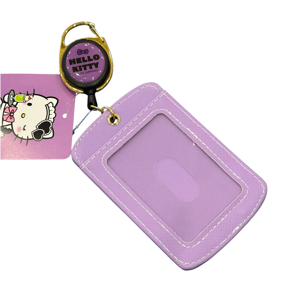 Hello Kitty "Maid" Japan Girl Card Case w/ Key Reel