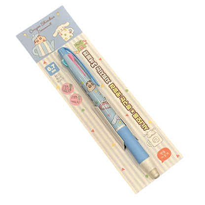 Cinnamoroll x Crayon Shin Chan Erasable 3 Color Ballpoint Pen (Cup)