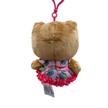 Hello Kitty "Tan Hibiscus" Mascot Clip On