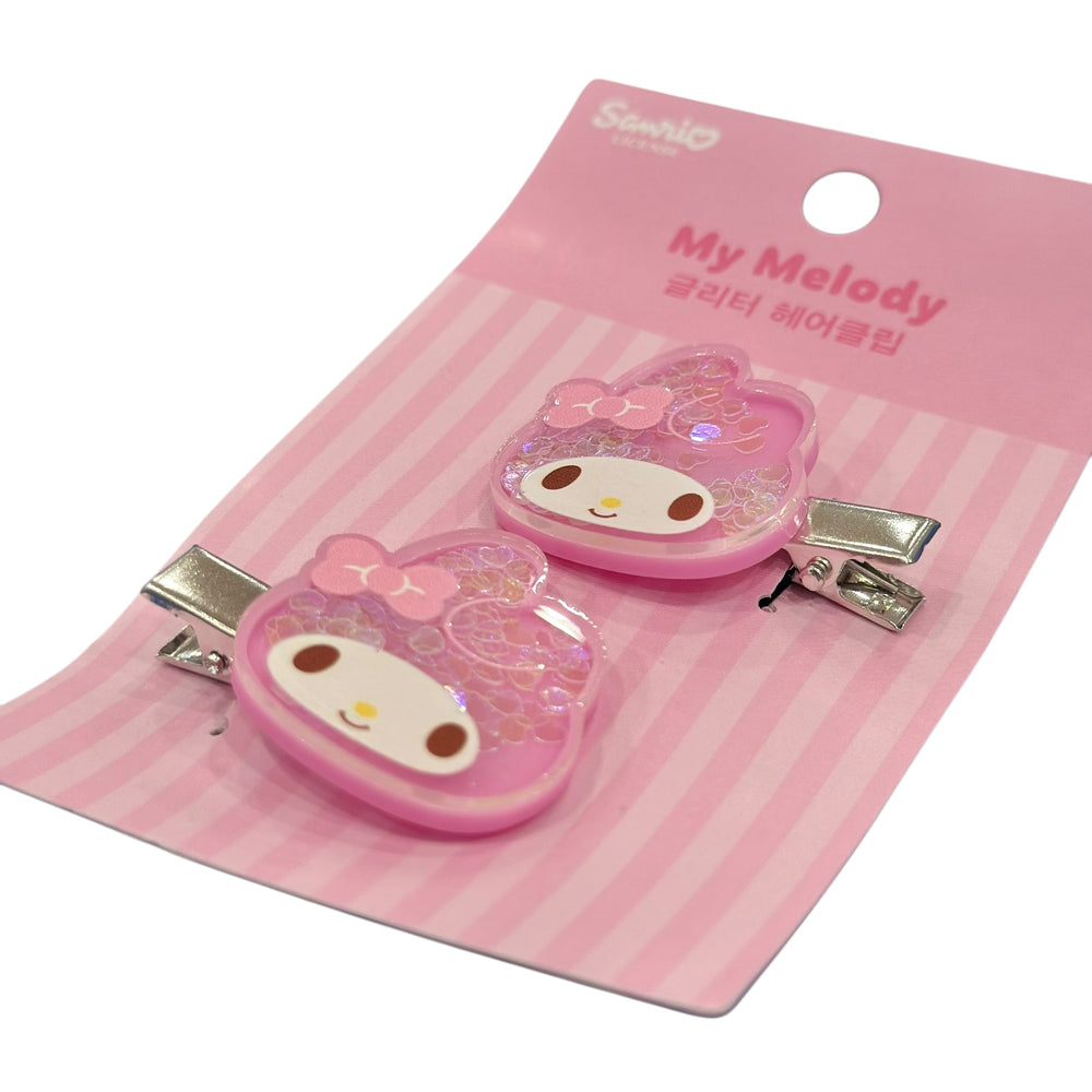 My Melody Glitter Hair Clip Set