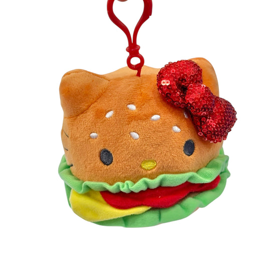 Hello Kitty "Burger Burger Shop" Mascot Clip On