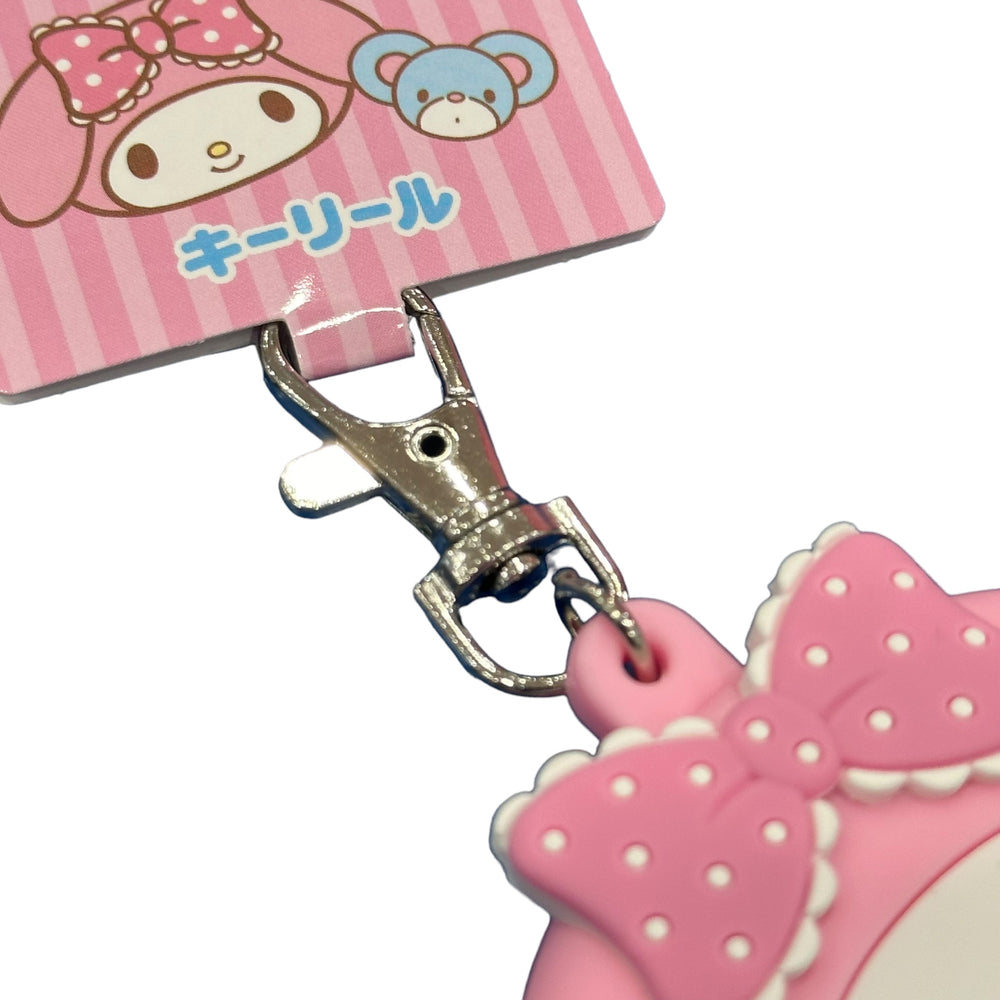 My Melody "Face" Key Ring w/ Reel