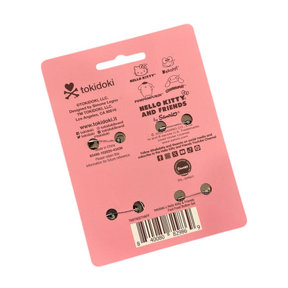 tokidoki x Hello Kitty & Friends "Fast Food" 4 Button Set