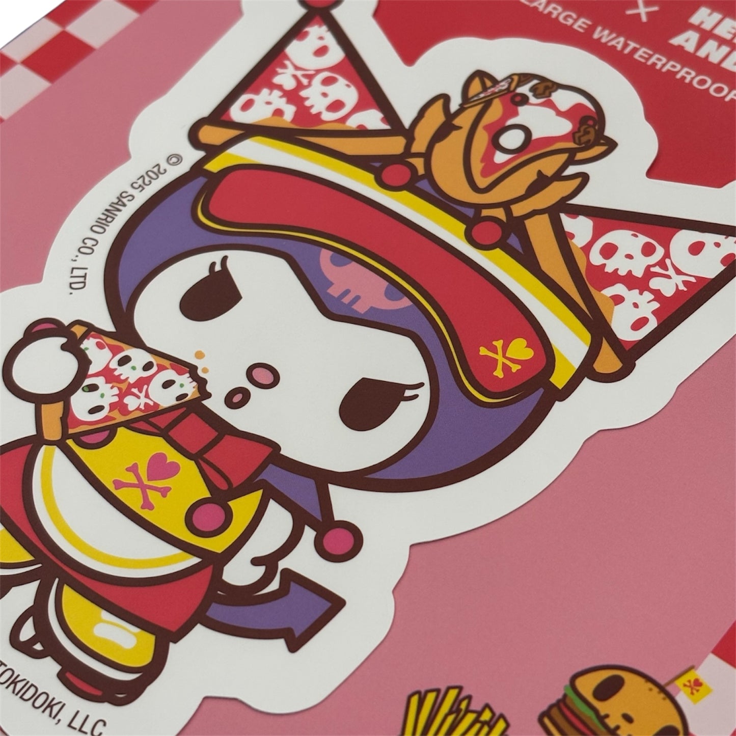 tokidoki x Hello Kitty & Friends "Fast Food Kuromi" Large Stickers
