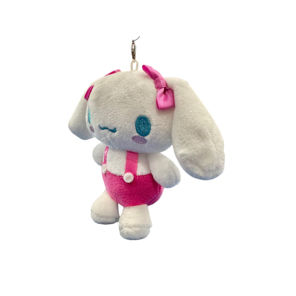 Cinnamoroll "Pink Dungarees" Mascot Key Clip