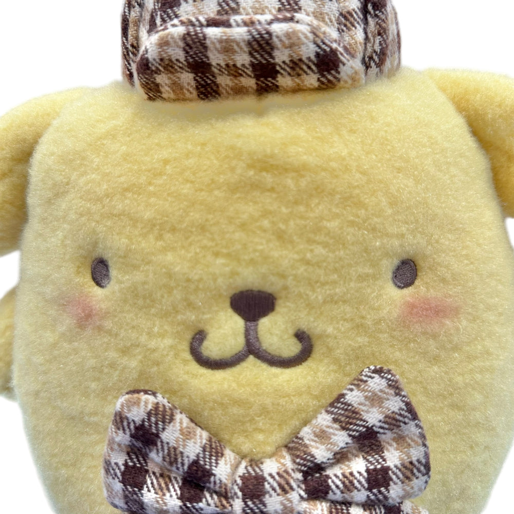 Pompompurin "Mocha Check" 11in Plush