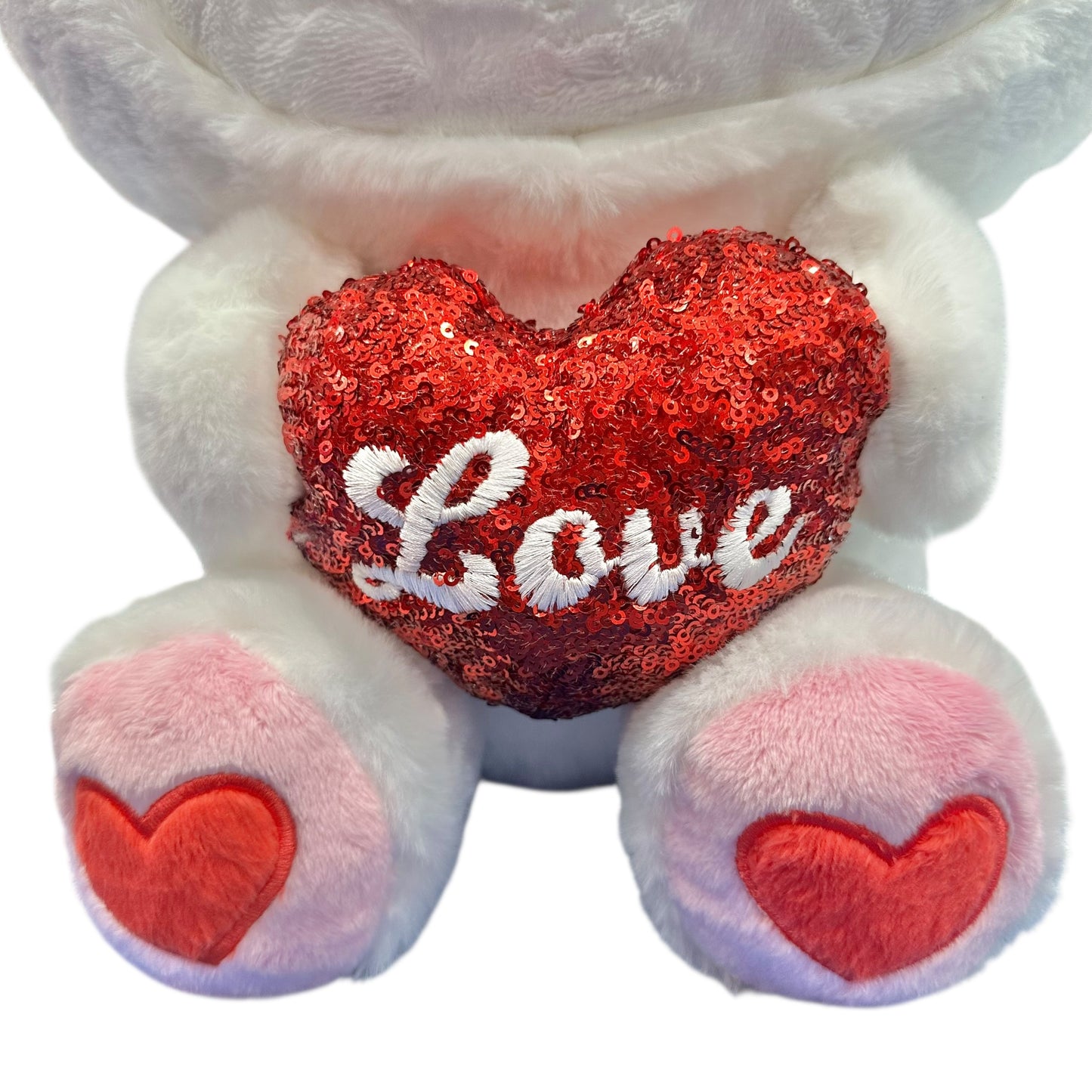 Hello Kitty "Heart Bear White" 15in Plush