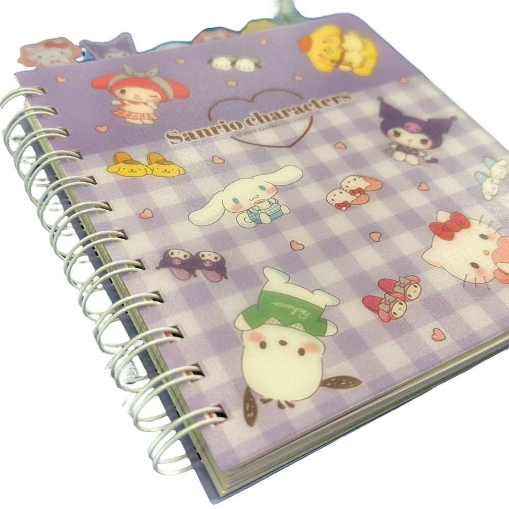 Sanrio Characters "Room" Index Notebook (Purple)