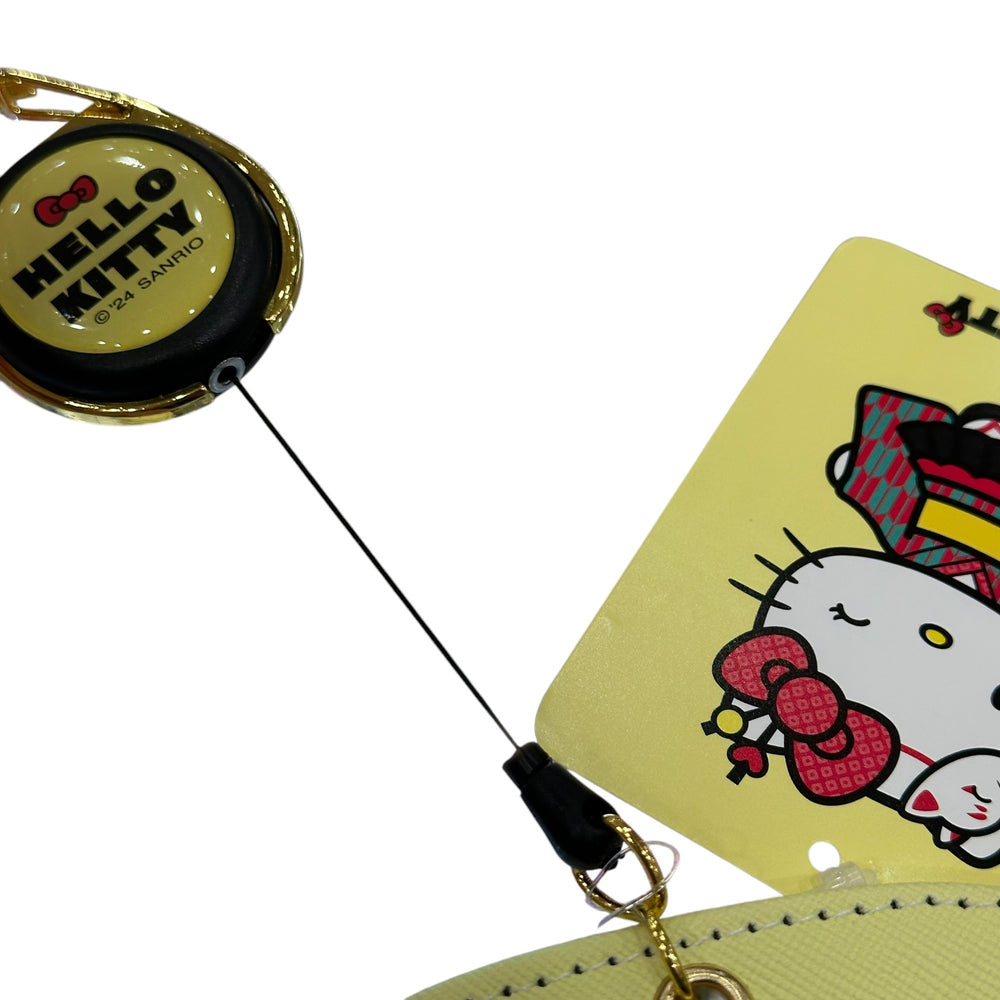 Hello Kitty "Modern Kimono" Japan Girl Card Case w/ Key Reel