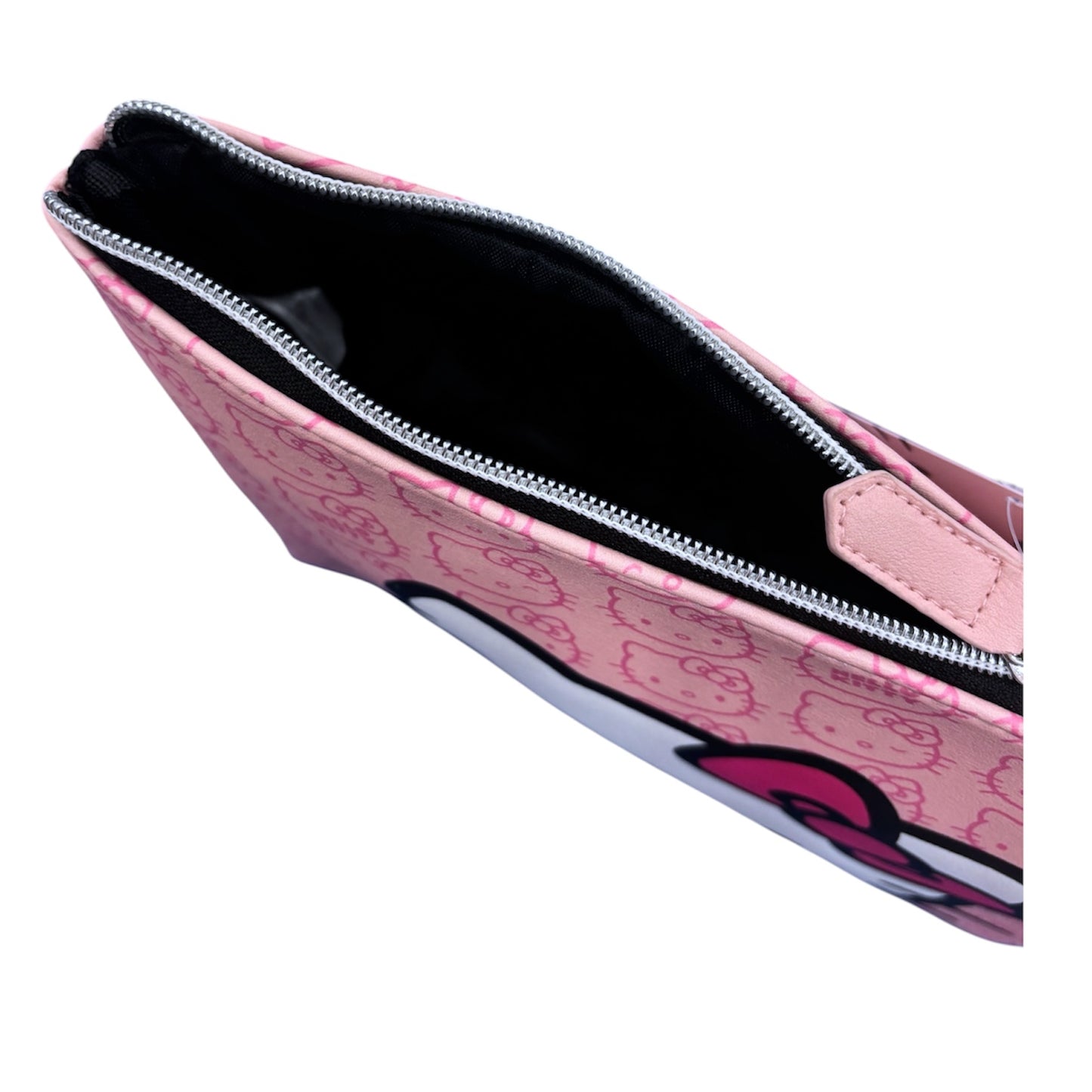 Hello Kitty Large Trapezoid Cosmetic Bag w/ Pink Hello Kitty Pattern (Pink)