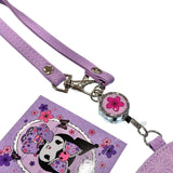 Kuromi "Kimono" Die-Card Cut Card Case w/ Key Reel