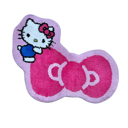 Hello Kitty "Ribbon Pattern" Die-Cut Rug