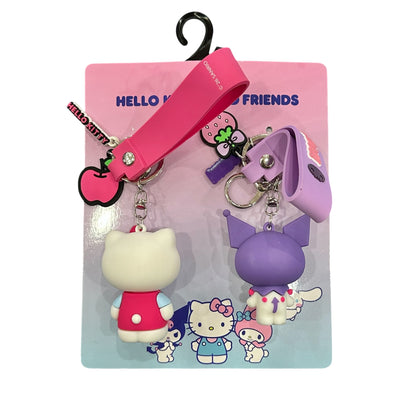 Hello Kitty & Kuromi Lanyard Set