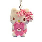 Hello Kitty "Pink Bear" Mascot Key Clip