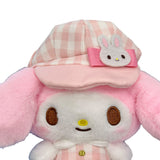 My Melody "Gingham Casquette" Mascot Clip On Plush