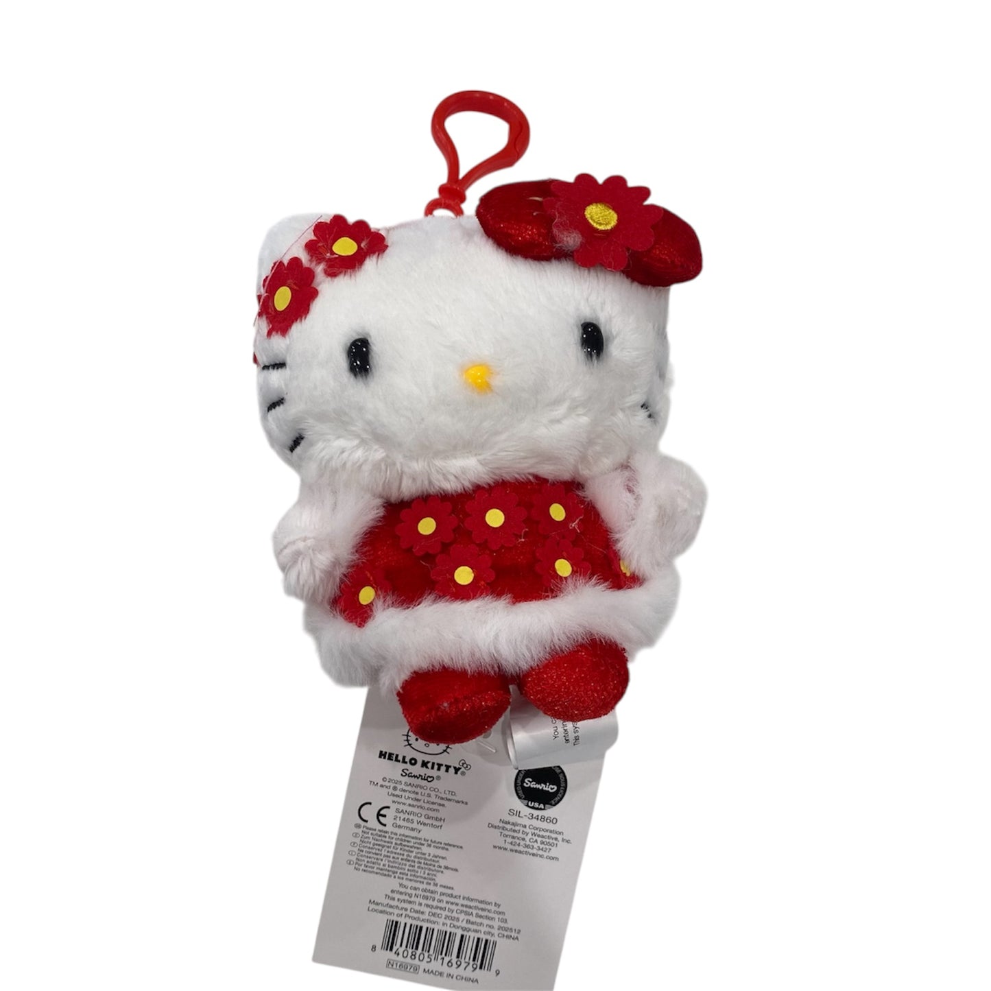 Hello Kitty "CNY Dress CNY" Mascot Clip On