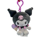 Kuromi "Pastel Check" Mascot Clip-On Plush