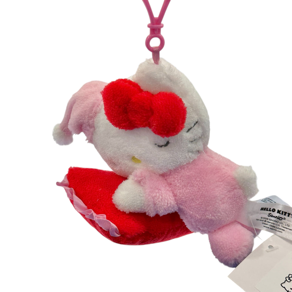 Hello Kitty "Pajama w/ Pillow" Mascot Clip On Plush