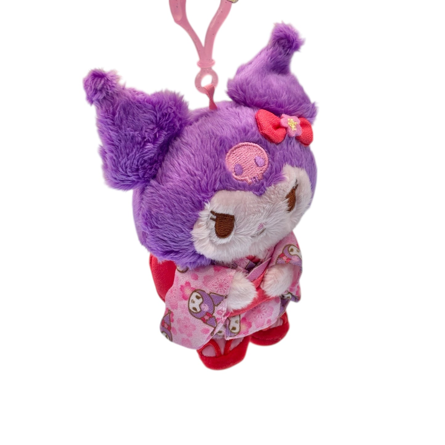 Kuromi "Sakura Kimono" Mascot Clip On