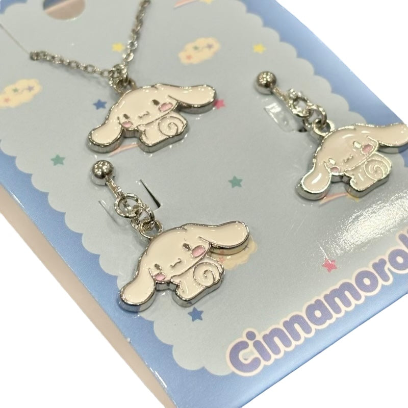 Cinnamoroll Necklace & Earrings Set