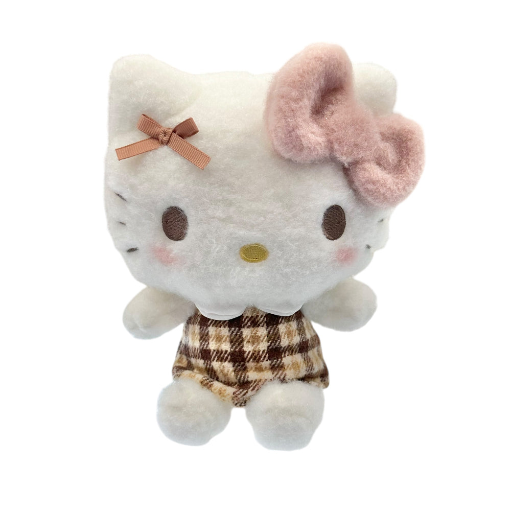 Hello Kitty "Mocha Check" 7in Plush