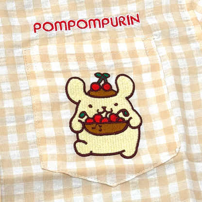 JapanLA x Pompompurin Cherries Gingham Shirt