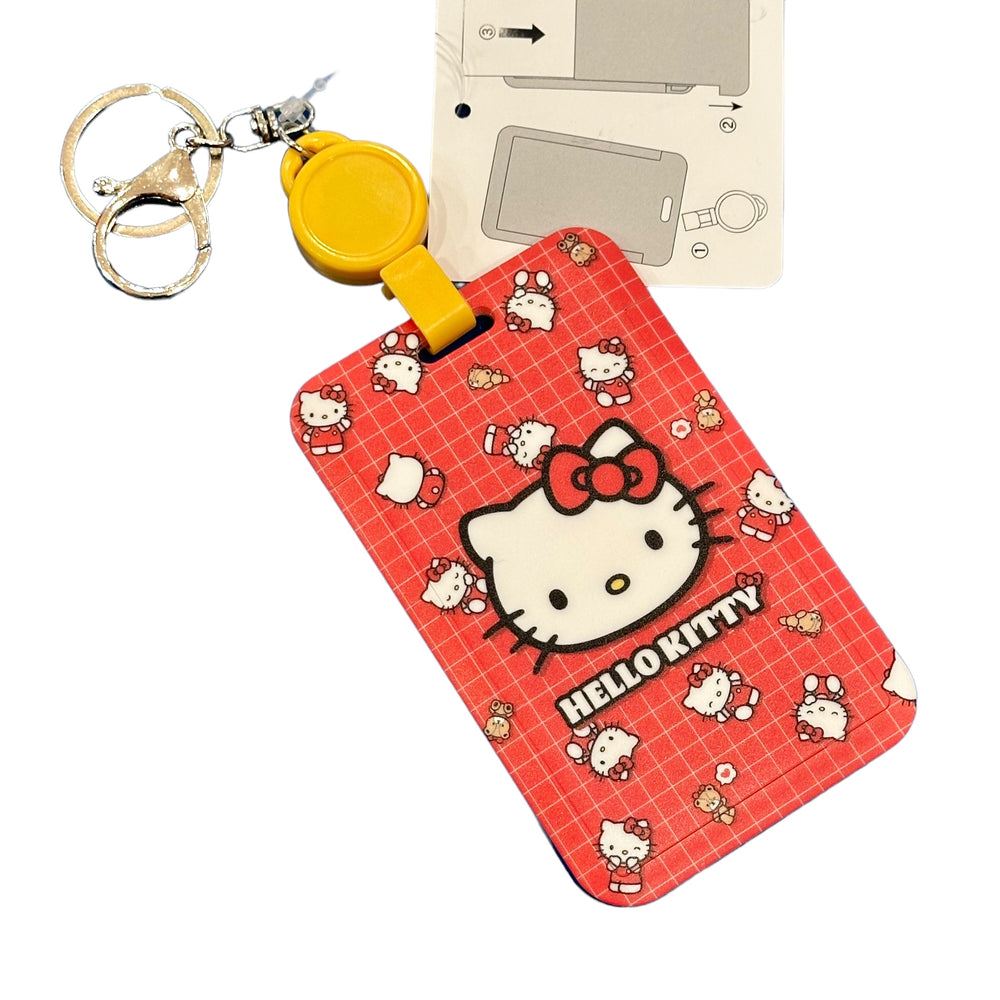 Hello Kitty "Red" Plastic Card Case w/ Key Reel