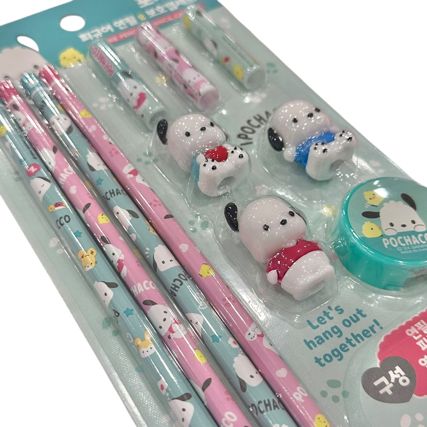Pochacco Pencil & Cap Cover Set