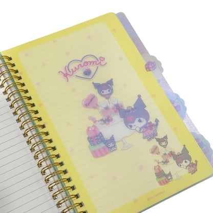 Kuromi Bling Bling 4-Tab Index Notebook