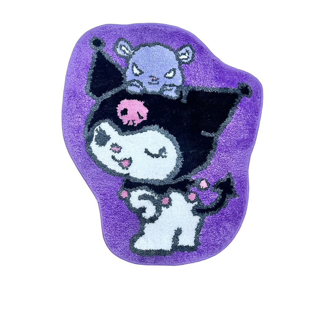 Kuromi "Interior" Die-Cut Rug